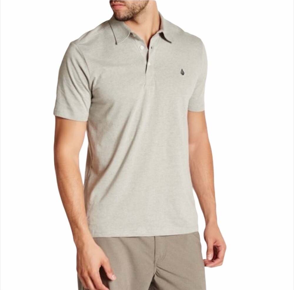 Volcom Heather Gray Polo Shirt